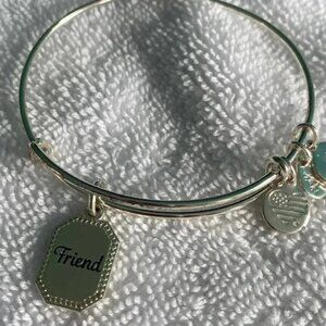 Alex and Ani silver friend bracelet